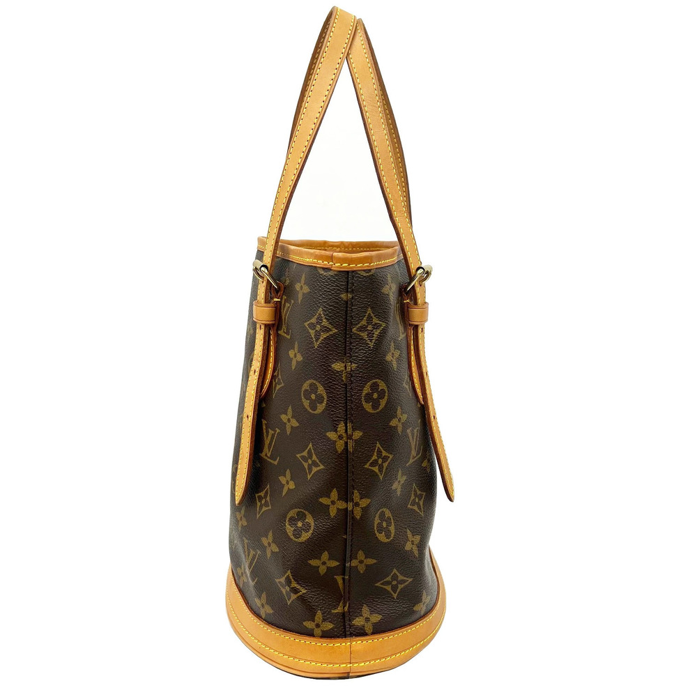 Louis Vuitton Monogram Handbag Bucket Brown Tote Bag